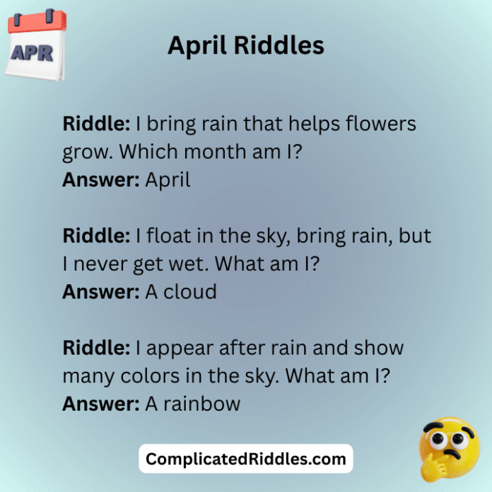 April Riddles: What Comes After March but Before May?