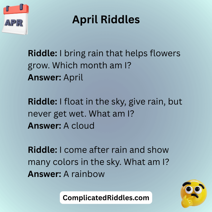April Riddles With Answers