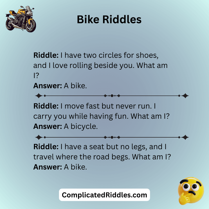 Bike Riddles For Kids