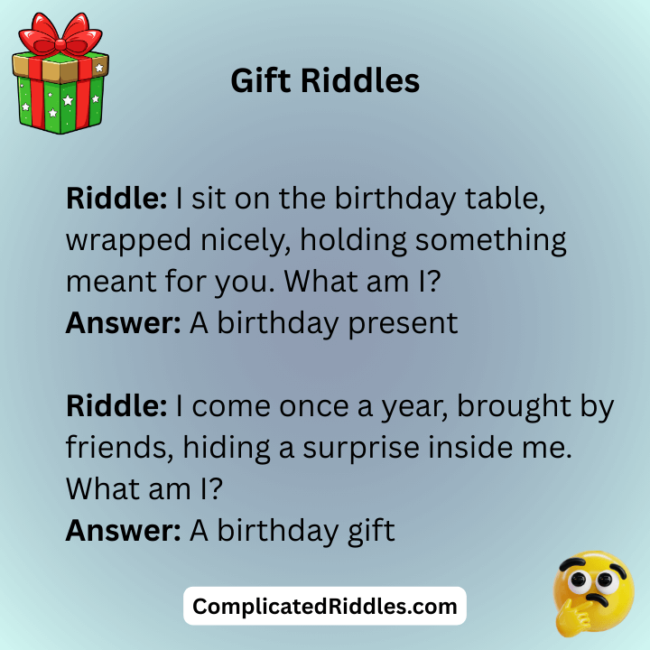 Birthday Gift Riddles