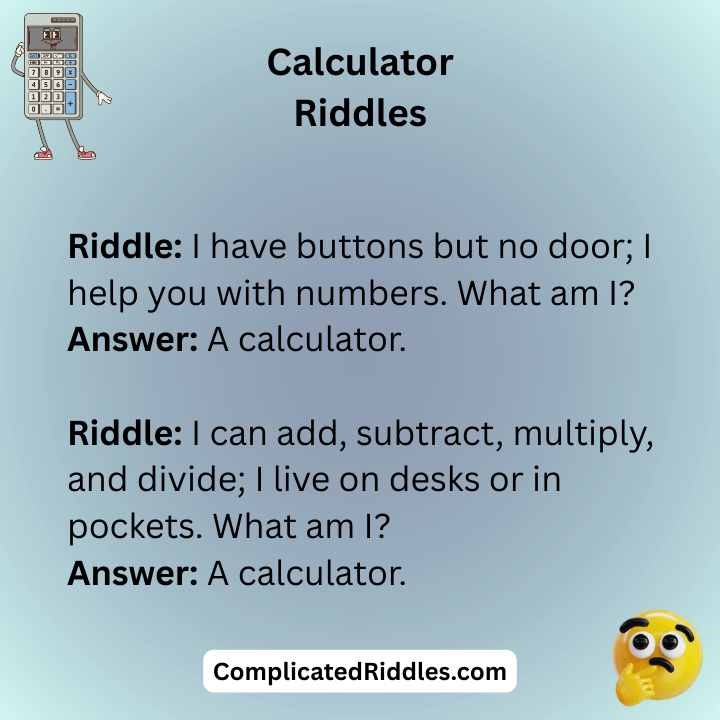 Calculator Riddles Answer Key