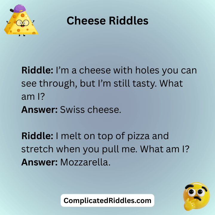 Cheese Riddles For Kids