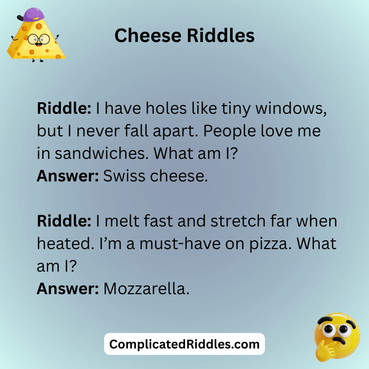 Cheese Riddles With Answers