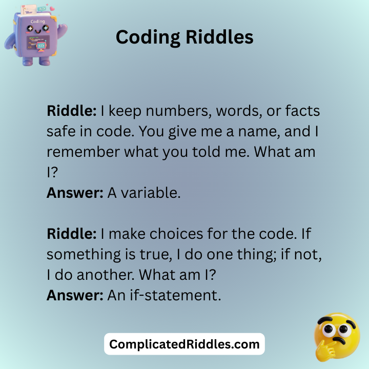 Coding Riddles With Answers
