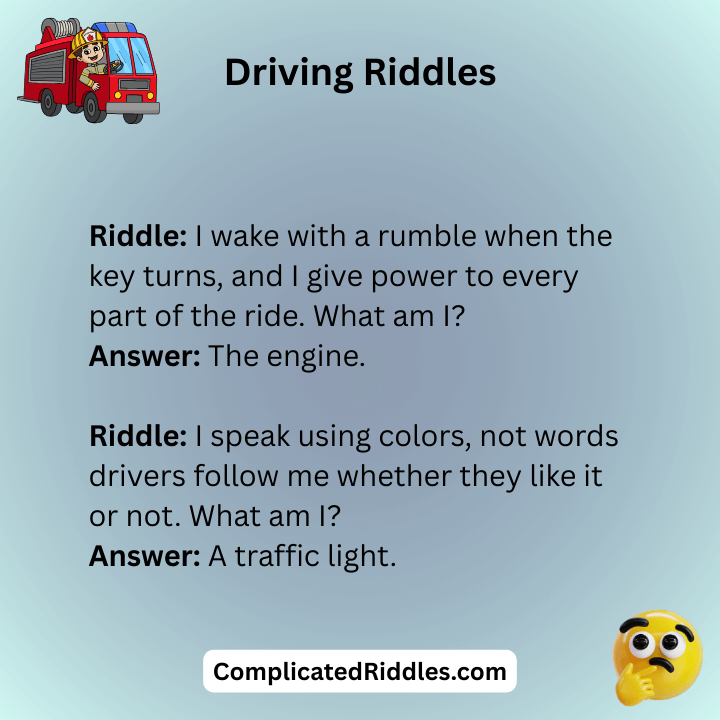 Driving Riddles With Answers