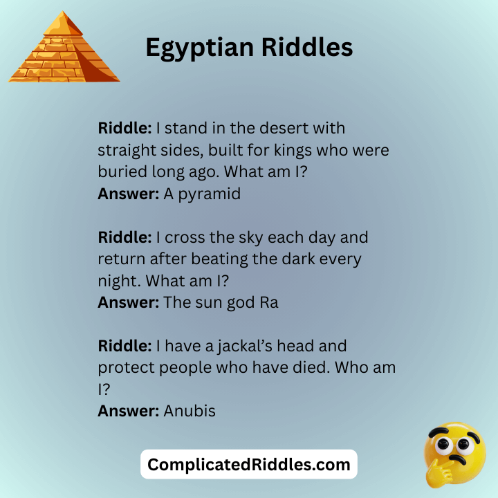 Egyptian Riddles With Answers