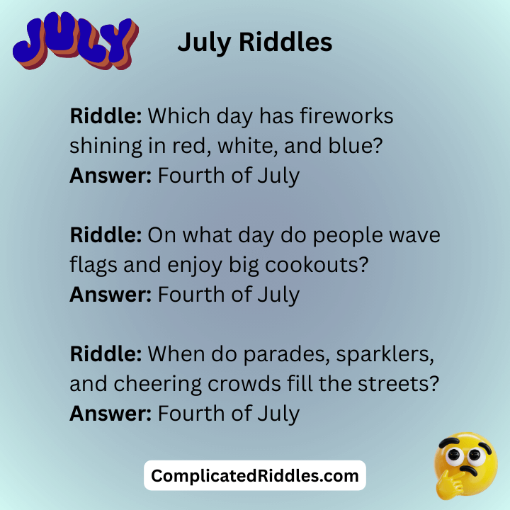 Fourth Of July Riddles