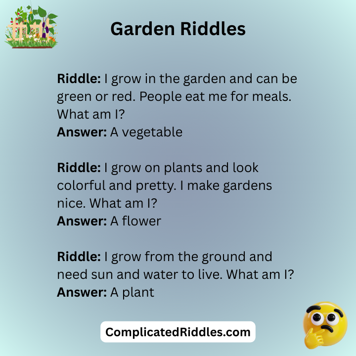 Garden Riddles