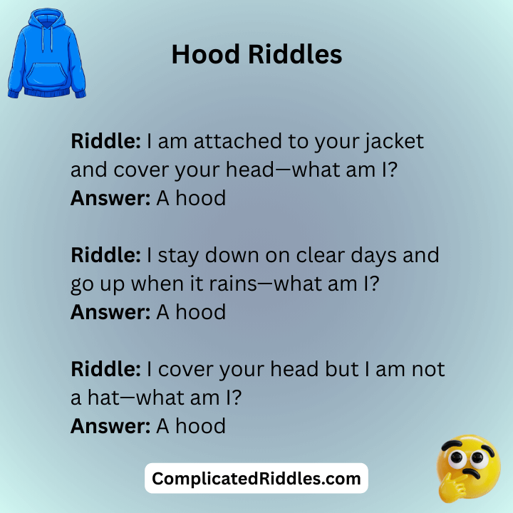 Hood Riddles With Answers