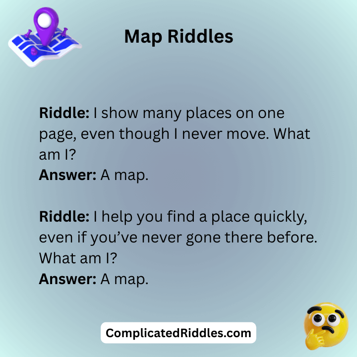 Map Riddles For Kids