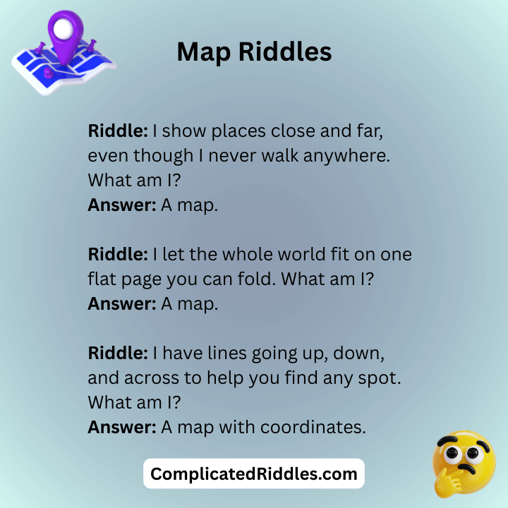Map Riddles With Answers
