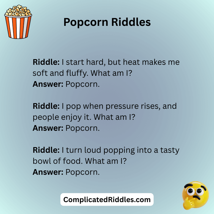 Popcorn Riddles For Adults