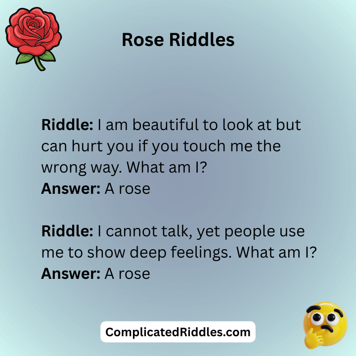 Rose Riddles Hard
