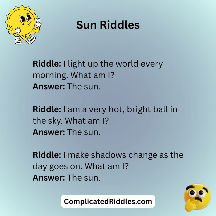 Sun Riddles With Answers