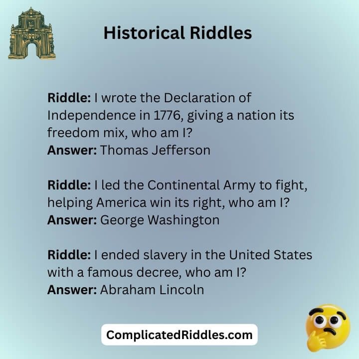 American History Riddles