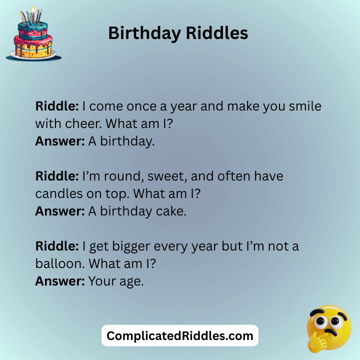 Birthday Riddles