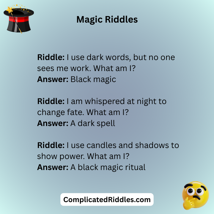Black Magic Riddles