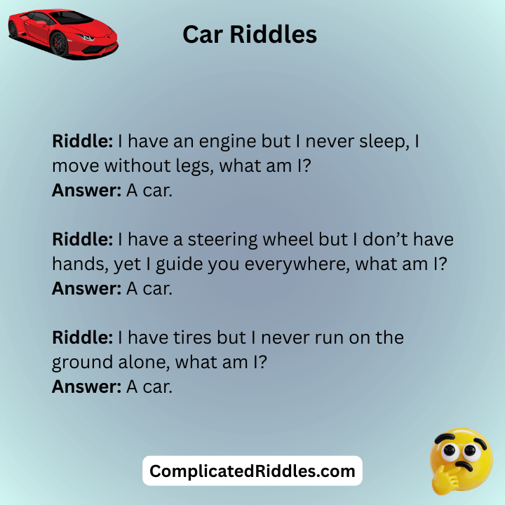 Car Riddles Hard