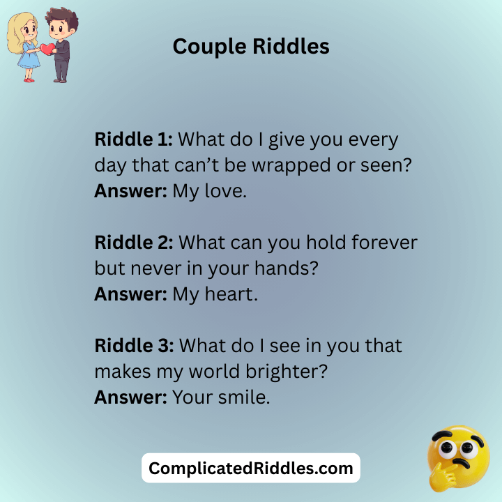 Couple Riddles For Him