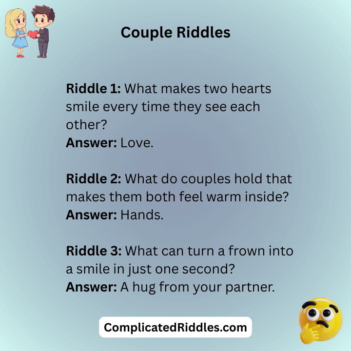 Cute Couple Riddles