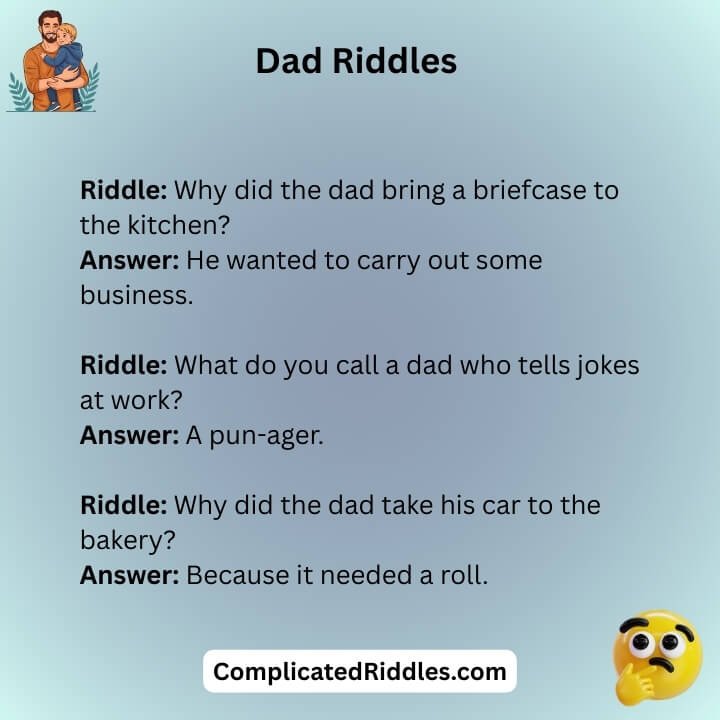 Dad Riddles For Adults
