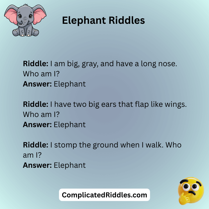 Elephant Riddles For Kids