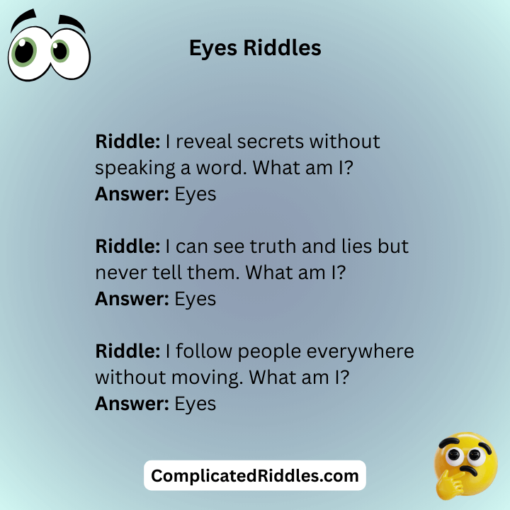 Eyes Riddles For Adults
