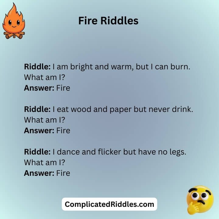 Fire Riddles For Kids