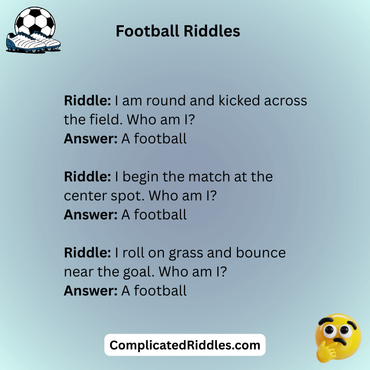 Football Riddles Who Am I With Answers