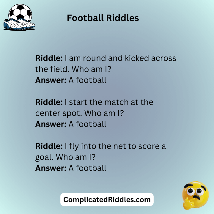Football Riddles Who Am I
