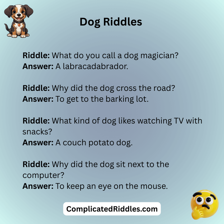 Funny Dog Riddles With Answers