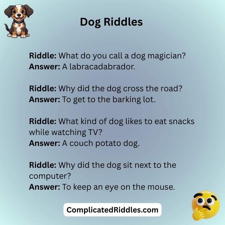 Funny Dog Riddles