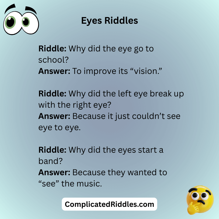 Funny Eyes Riddles