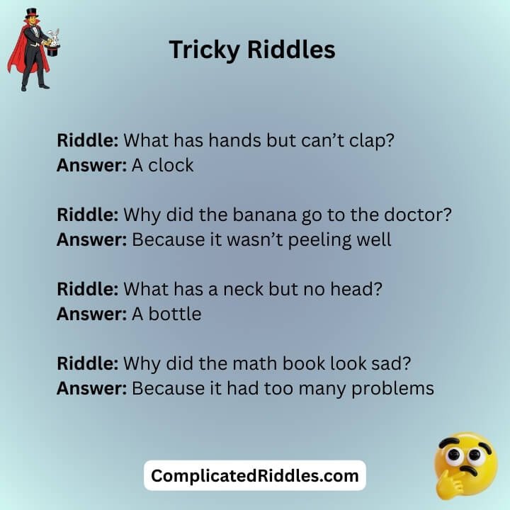 Funny Tricky Riddles With Answers