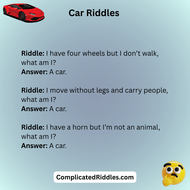 Good Car Riddles
