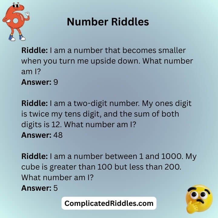 Hard Number Riddles