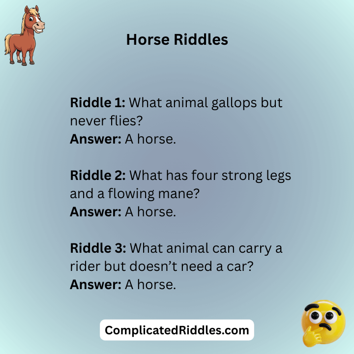 Horse Riddles With Answers