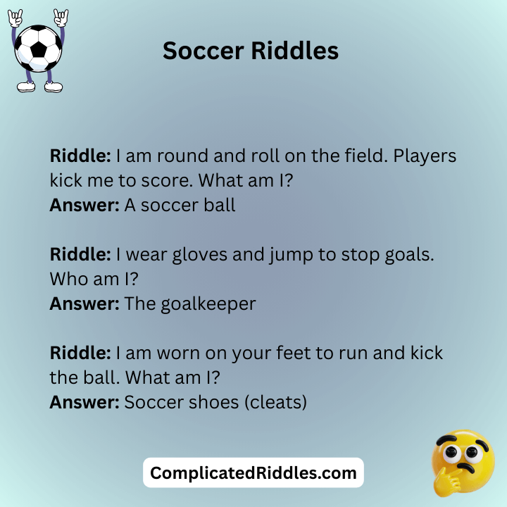 Kids Soccer Riddles