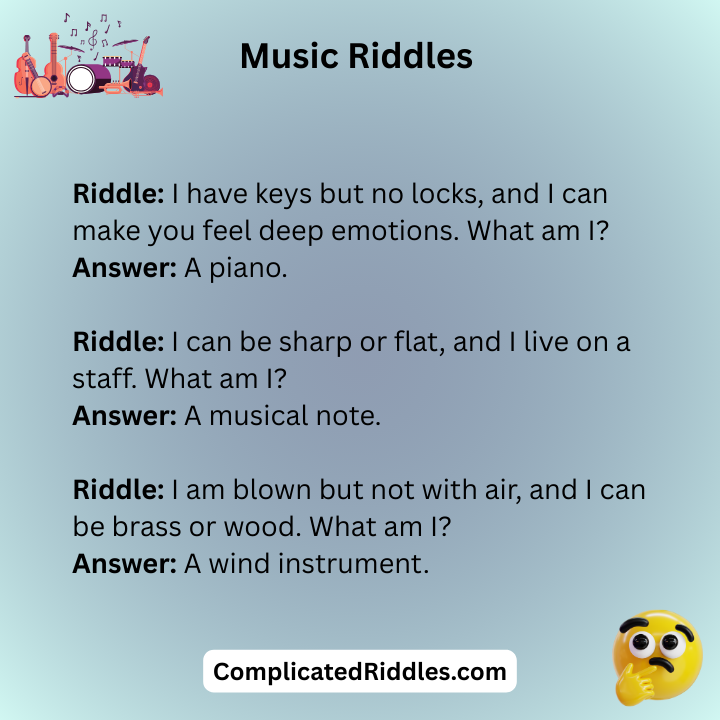Music Riddles For Adults