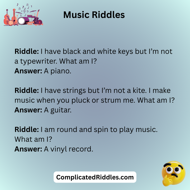 Music Riddles For Students