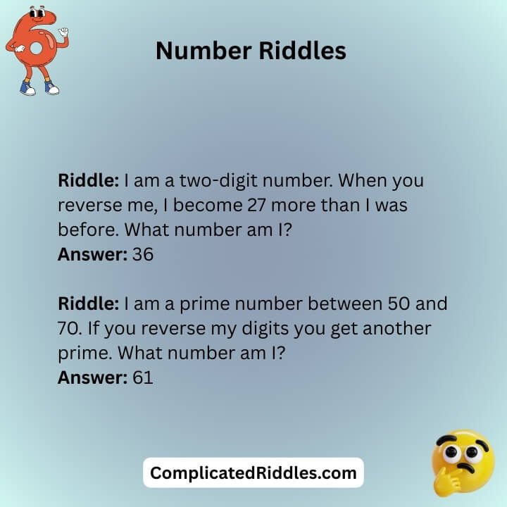 Number Riddles For Adults