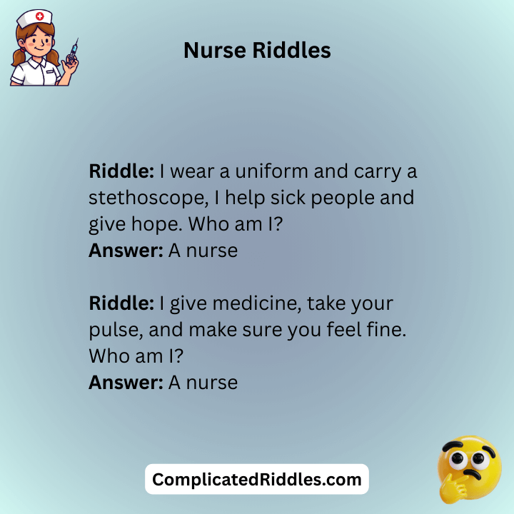 Nurse Riddles With Answers