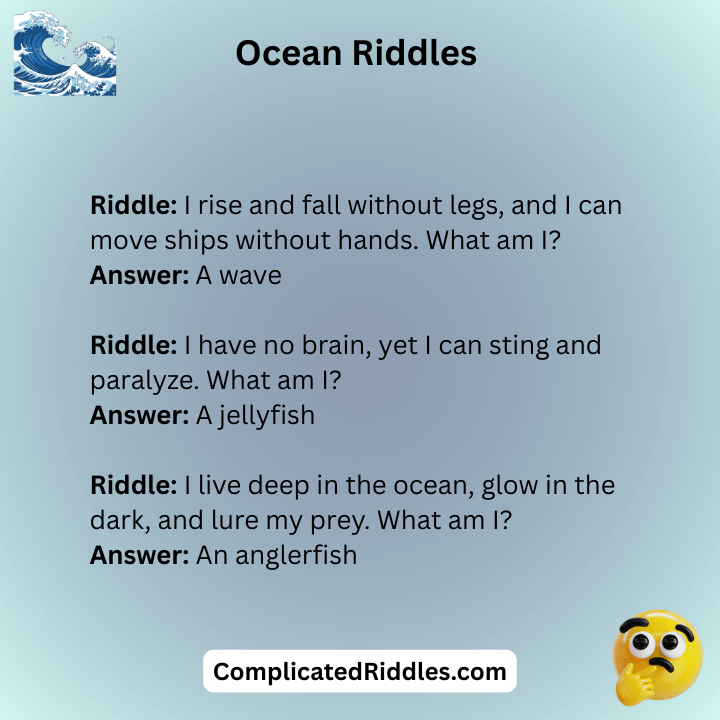 Ocean Riddles For Adults
