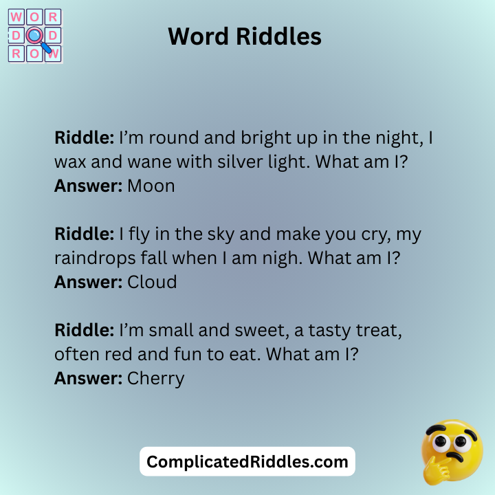 Rhyming Word Riddles