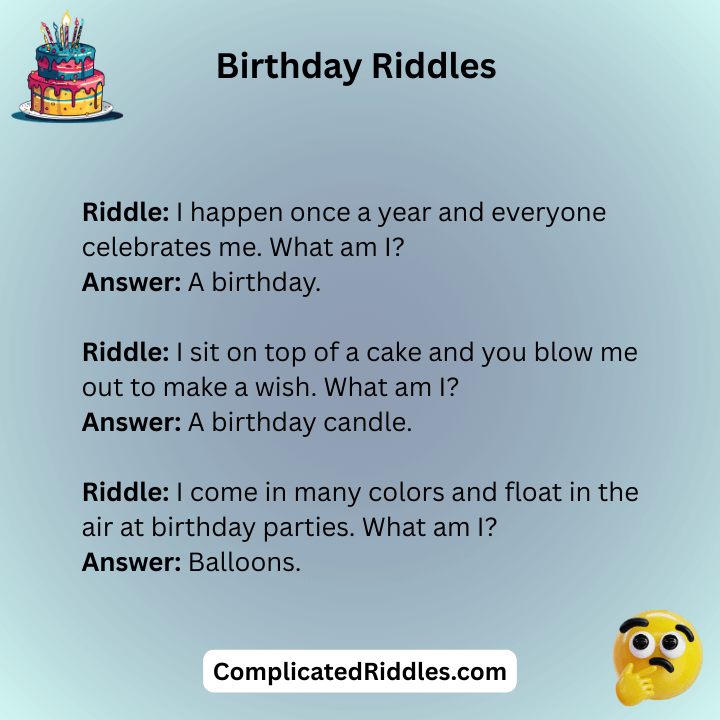 Riddle About Birthday