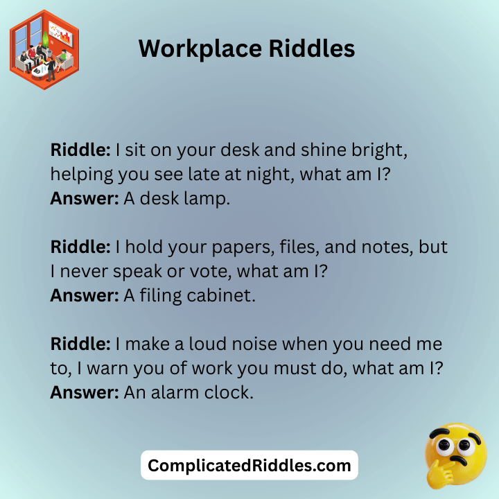 Riddles For Workplaces
