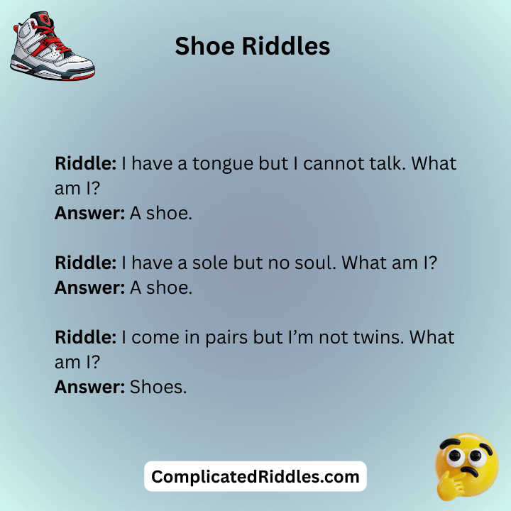 Shoe Riddles