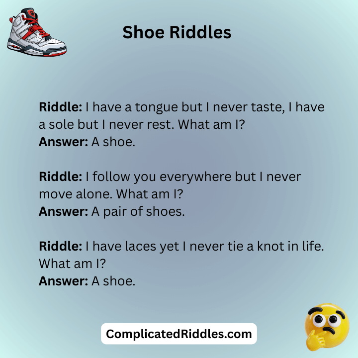 Shoe Riddles Hard