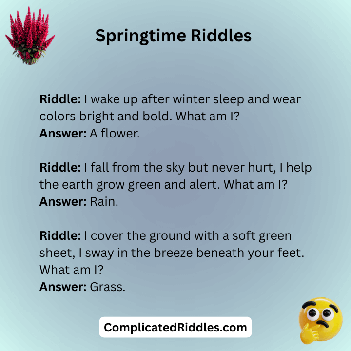 Springtime Riddles With Answers
