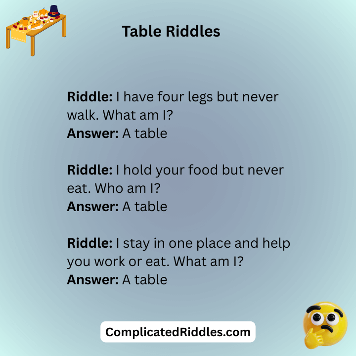 Table Riddles